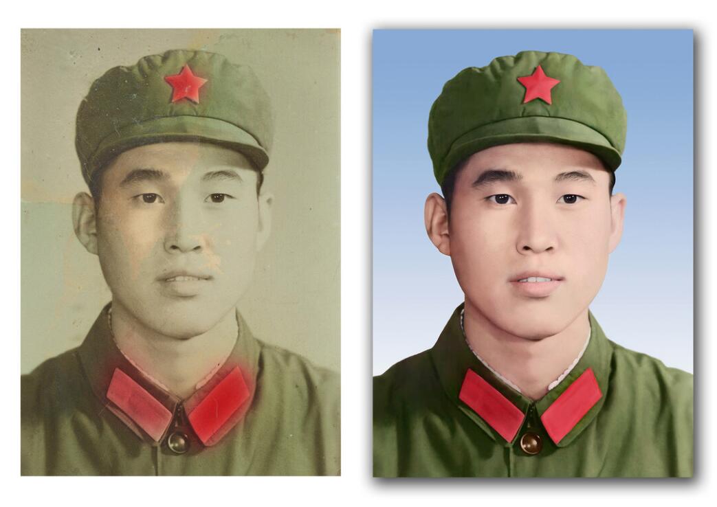 彭场镇破损照片修复-18